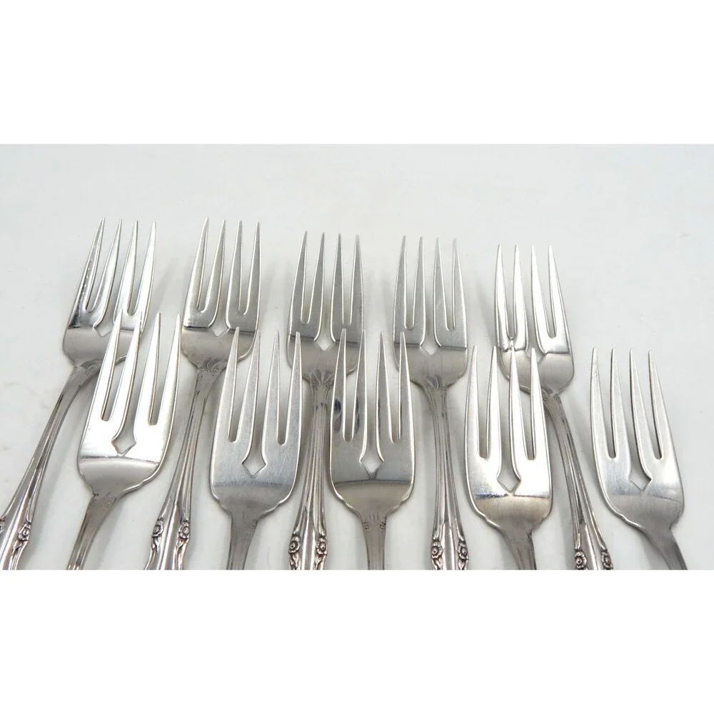 Oneida SSS Celebrity Salad Dessert Forks Stainless Flatware S/6 Replacement